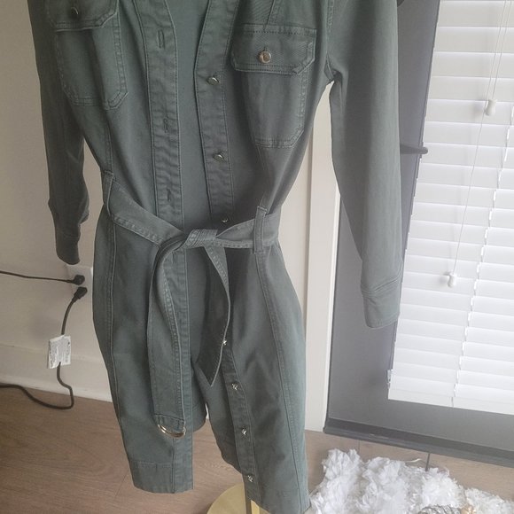 White House Black Market Women Green Jacket 4 - Picture 2 of 3